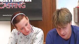 milf takes facial from stranger at casting