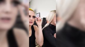Bailey Wilde and Belyla Bradley Experimenting with Makeup