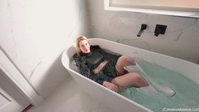 Gossip Girl Ariel Takes a Fully-Clothed Bath and a Shower