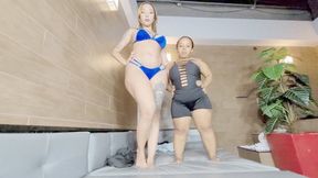 MEGAN FOR THE FIRST TIME DOMINATING A DWARF WITH HER GIANT ASS - BY MEGAN BIG BUTT - CLIP 1