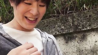 Sweaty old Japanese woman with biggest titted uses them on my toes