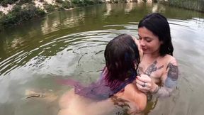 TWO NAUGHTY GIRLS FUCKING ON THE LAKE