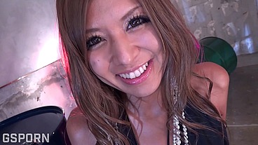 Sexy japanese girl like hard cock to fill her pussy of hot creampie