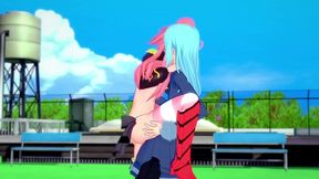rimuru fucks milim standing up - the time i got reincarnated as a slime parody