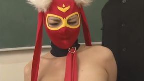 Roped &amp; stampt: Trapped teens lick lollipops blindfolded