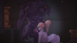 Zetria [PornPlay Anime sex game] Ep.two she collect cum from alien monster penis