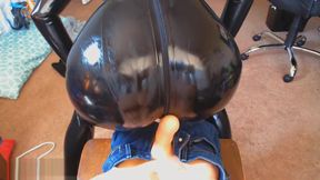 POV Latex Catsuit Deepthroat, Gagging, Hand Job, Big Ass Tease & Tit Job