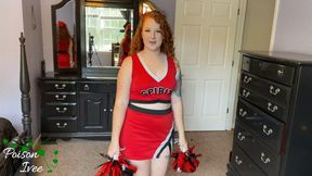 Cheerleader gets double stuffed and gapes