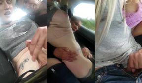 Suck, Fuck, And Jerking This Trans Babe In Back Of Taxi