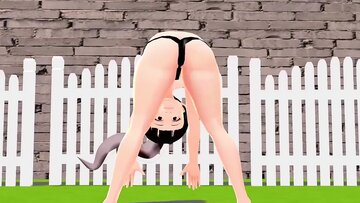 Cocoa Anime woman took soaked.