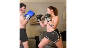 sassy vs mario topless boxing match (4k)