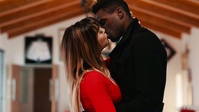 Massive super long BBC penetrates hungry vagina of curvy MILF Cherie Devill