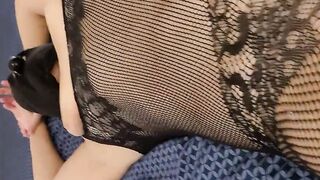 Masturbation with rotating toy