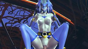 robot girl cowgirl - 3d hentai