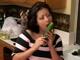 When she is horny she drills her pussy with anything she sees