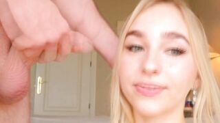 Blonde Bombshell with Perfect Ass Rides a Huge Dick