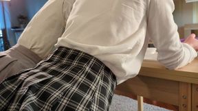 Shy Teen Classmates Threesome FFM After Hours - POV (ENG Subs)