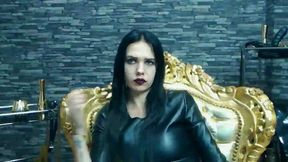 Gothic Euro Girl - Leather Outfit. Just Sits