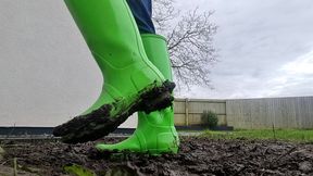 muddy wellies