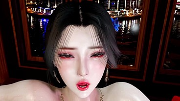 Beauty bigboob bartender and the BBC (Part 01) - 3D Hentai - V408