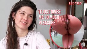Slippery Slope to Anal&#x1F44C; Delight: Julia's Soapy Squat Session w/ Plug