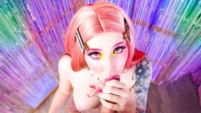 Pet me, Daddy! Ahegao Pov Blowjob