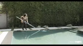 ANAL HARDCORE Cumshot For Pool Cleaner Liv Revamped After A Deepthroat Blowjob