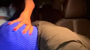 Ebony Goddess Enslaves You: Sniff My Royal Ass in Your Car