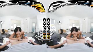 VIRTUAL PORN - Petite Black Hottie Lily Starfire Getting Ready to Fuck In VR