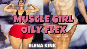 MUSCLE GIRL OILY FLEX