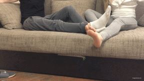 TICKLING STEP SISTER’S BIG TICKLISH FEET - MP4 Mobile Version
