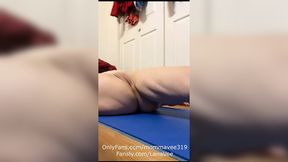 Some Yoga And My Best Friend Interrupts And Eats My Pussy And Fucks Me In The Ass!