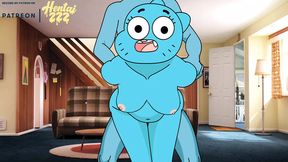 GUMMED NIKKI PUNCHED IN THE HOLE