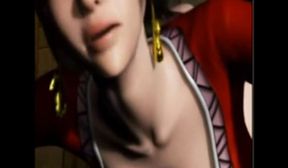3D Anime babe with big tits fucking