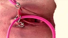 Pulling and Stretching My Pierced Clit and Pushing My Pussy