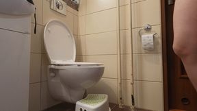 Hot Fatty while Diarrhea - Big breast, hard nipples and strong farts