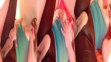 Llegue De Donde Las Putas Y Mi Esposa Me Estaba Esperando Con Sus Leggings Rotas Le Encanta Que La Folle Oliendo A Perra Callejera!!