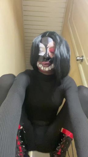 cosplay venom skinny beautiful girl