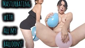 Erotic dance with balloons!