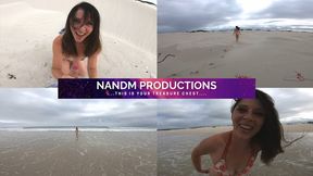 Beach Naked Blowjob HandJob Cum Play_MP4 HD