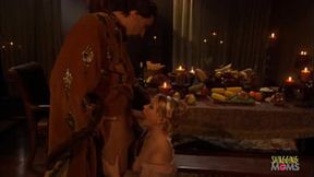 Blonde buxom broad craves massive cock&#x1F32D; in filthy medieval romp