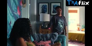 Kiersey Clemons bops her bod in skimpy shorts, teasing with juicy glimpses under the sheets