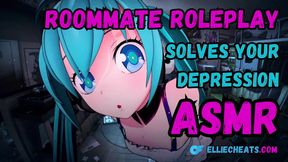Your sexy roommate cuddles you whilst you&#039;re upset EROTIC AUDIO SFW AUDIO ROLEPLAY