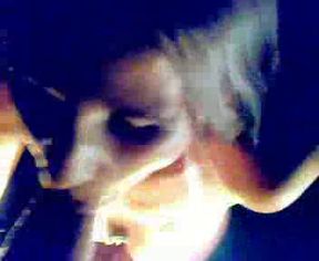 Skinny Bulgarian brunette giving me head in the dark