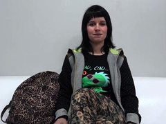Amateur teen with big natural boobs shows off her sex skills