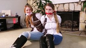 Bunny Colby and Ashley Lane: two detectives captured end up tied and gagged!