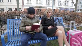 Awesome blonde bitch Nikky Dream slammed by horny bald dude