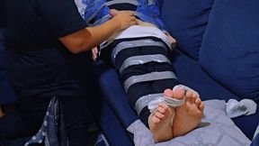 Taped Up & Barefeet