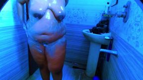 hot maid shower in bathroom after work - shower sex big ass & huge boobs sexy maid in saudi arabia