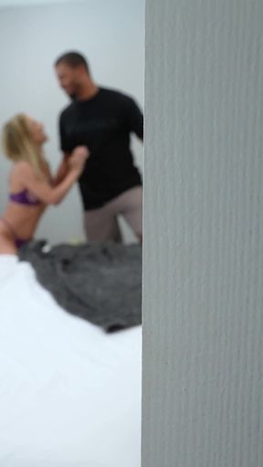 Wife Hides Hubby in the Bathroom to Watch Her Fuck BBC